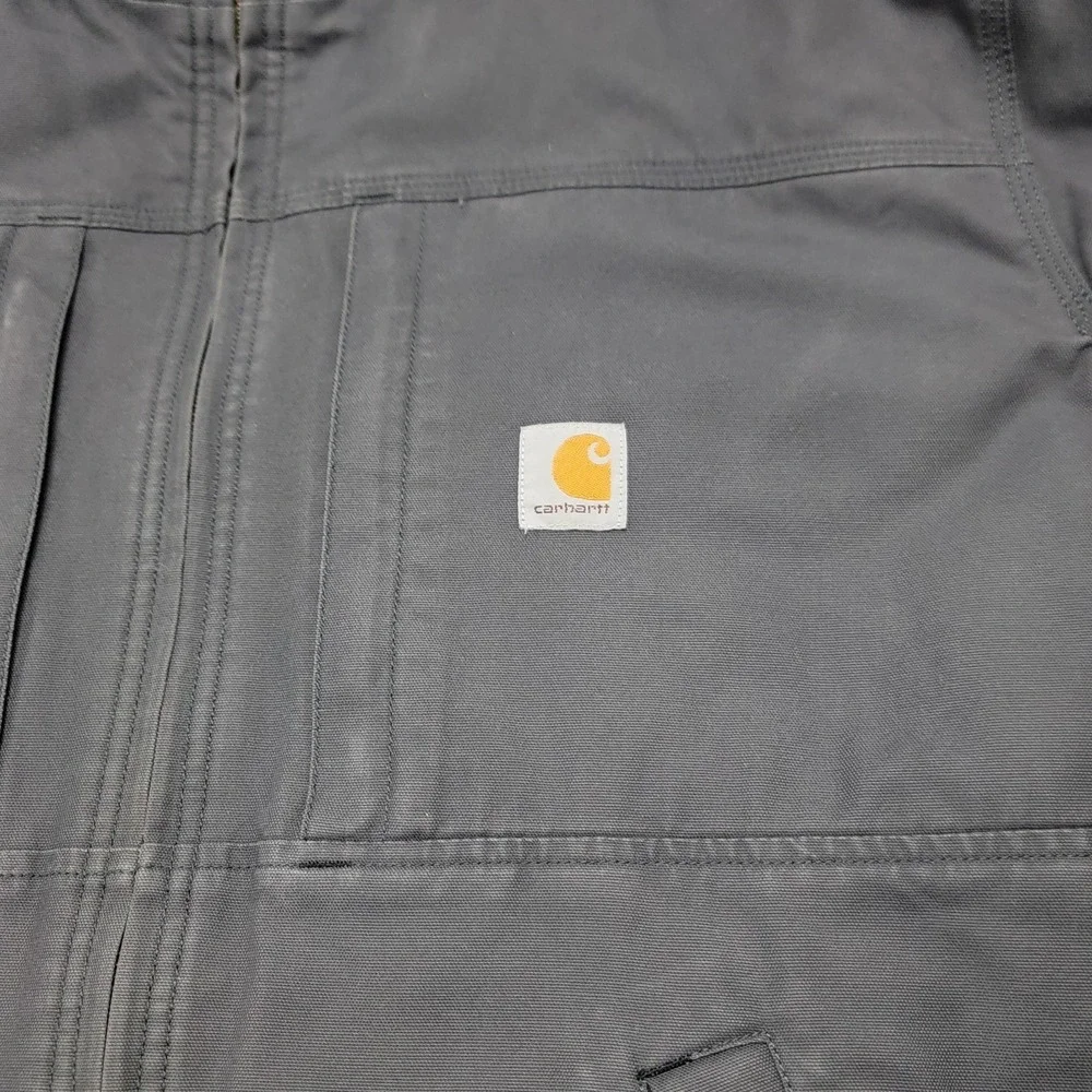Carhartt Jacket Mens 2XL Gray Full Swing Cryder Thinsulate Canvas Work Insulated - Picture 2 of 15